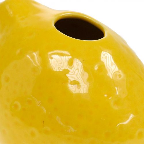 Floristik24 Vase Fleur Déco Citron Vase Céramique Décoration Été H11.5cm