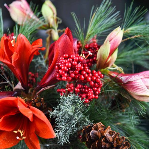Floristik24 Branche décorative aux fruits rouges branche de baies décoration d'automne 26cm 6pcs