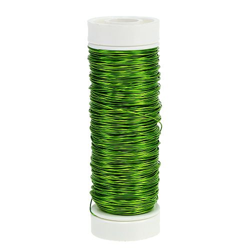 Floristik24 Fil émail déco Ø0.30mm 30g 50m vert pomme