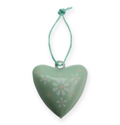 Floristik24 Coeur en métal pour suspendre avec des motifs 3cm 12pcs