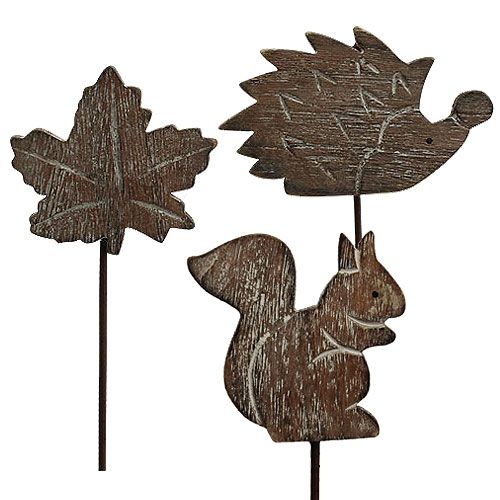 Floristik24 Bouchon fleuri 5cm - 6cm motifs d'automne 12pcs
