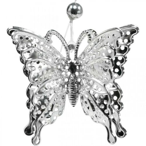 Papillon pendentif décoratif, décoration de mariage, papillon en métal, ressort 6pcs