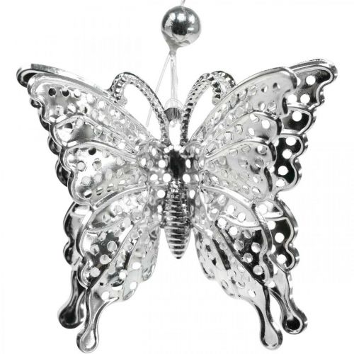 Article Pendentif déco papillon, décoration mariage, papillon métal, ressort 6 pcs