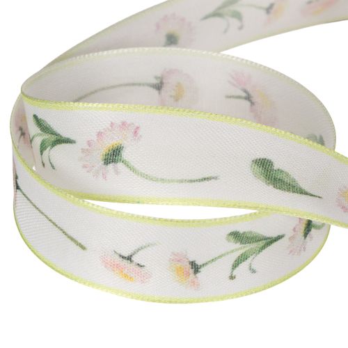 Ruban cadeau à motif floral