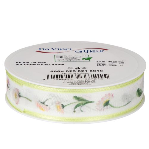 Ruban cadeau à motif floral