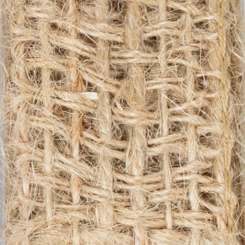 Article Ruban décoratif en jute naturel, 25 mm ; ruban en jute ; ruban cadeau rustique, 10 m