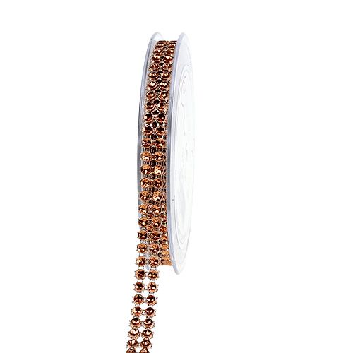 Ruban décoratif cuivre, brillant 10mm 4m