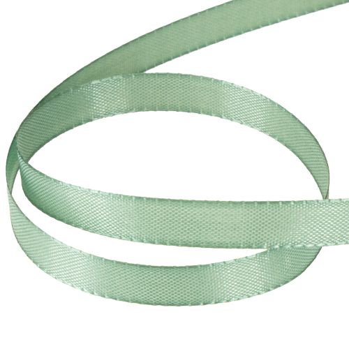 Article Ruban décoratif taffetas ruban cadeau vert sauge 10 mm 50 m