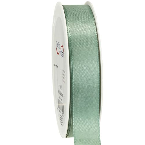 Ruban décoratif taffetas ruban cadeau vert sauge 25 mm 50 m