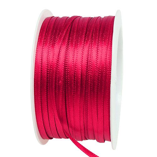 Floristik24 Ruban cadeau et décoration 3mm x 50m rose