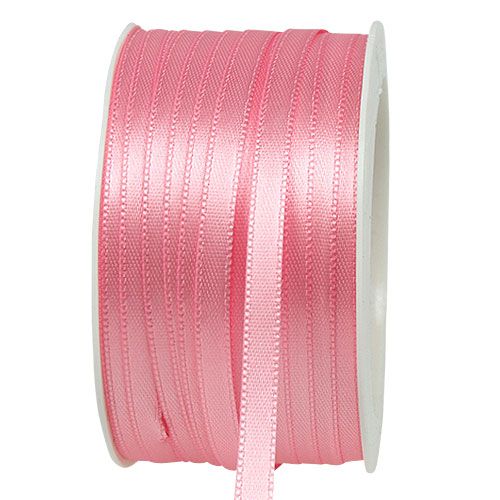 Floristik24 Ruban cadeau rose 6mm x 50m