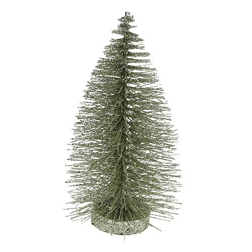 Floristik24 Arbre décoratif avec paillettes argent 22cm