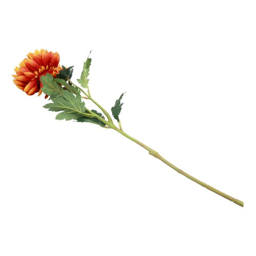 Article Fleurs artificielles décoration dahlias fleurs artificielles orange 62cm