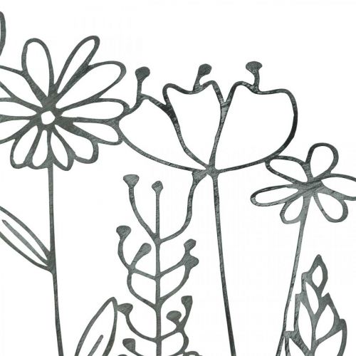 Floristik24 Présentoir décoration de table métal décoration fleur prairie 37×5×27.5cm
