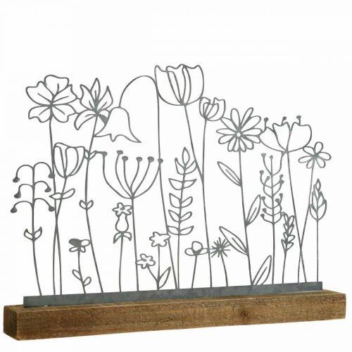 Floristik24 Présentoir décoration de table métal décoration fleur prairie 37×5×27.5cm