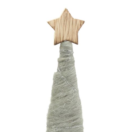 Floristik24 Felt Dreams Nature, Blanc 33cm 3pcs