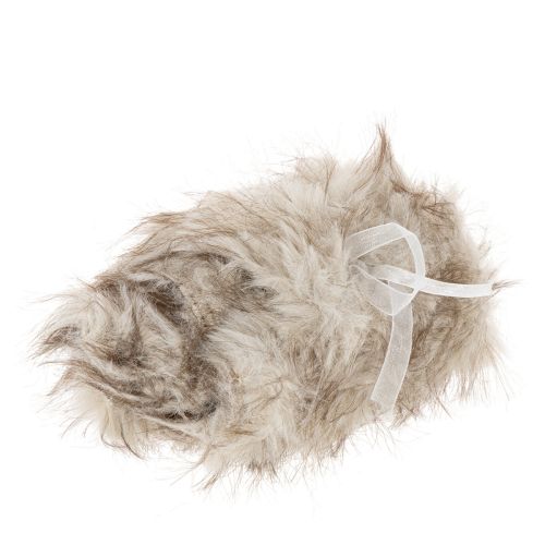 Ruban en fausse fourrure, ruban décoratif, long, doux, 10 x 140 cm, lot de 3 acheter | Floristik24.fr