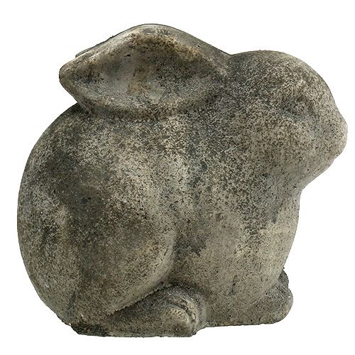 Floristik24 Figurine décorative lapin gris argile 22 x 15 x 20,5 cm