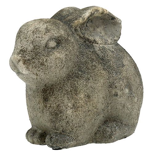 Floristik24 Figurine décorative lapin gris argile 22 x 15 x 20,5 cm