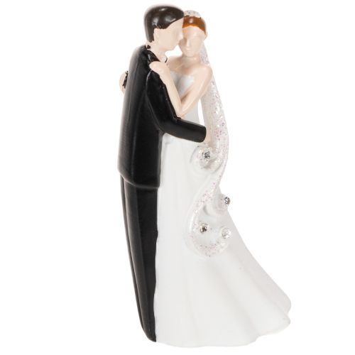 Figurine décorative représentant un couple de mariés, 10,5 cm | Floristik24.fr