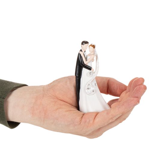 Figurine décorative représentant un couple de mariés, 10,5 cm | Floristik24.fr
