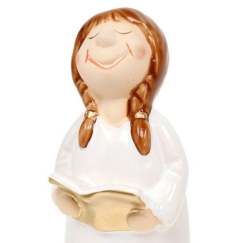 Floristik24 Figure à décorer choeur d&#39;enfants 11-12,5cm blanc 6pcs