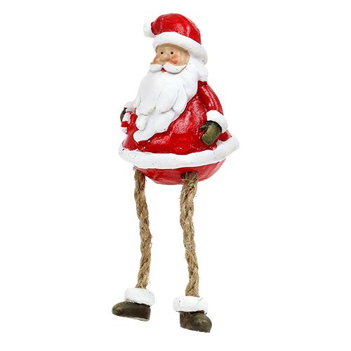 Floristik24 Figurine décorative Père Noël assis 6.5cm L10cm 4pcs