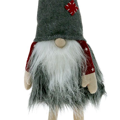 Floristik24 Figure à décorer petit homme 37cm rouge-gris