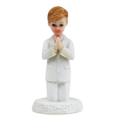 Floristik24 Figurine déco pour garçon de communion 8.5cm