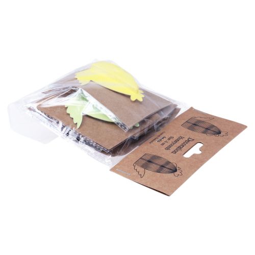 Article Poulets décoratifs en papier nid d&#39;abeille Pâques 11×6,5×12cm 6pcs