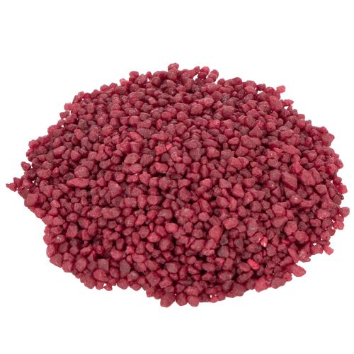 Floristik24 Granulés décoratifs rouges, pierres décoratives 2-3 mm, 2 kg
