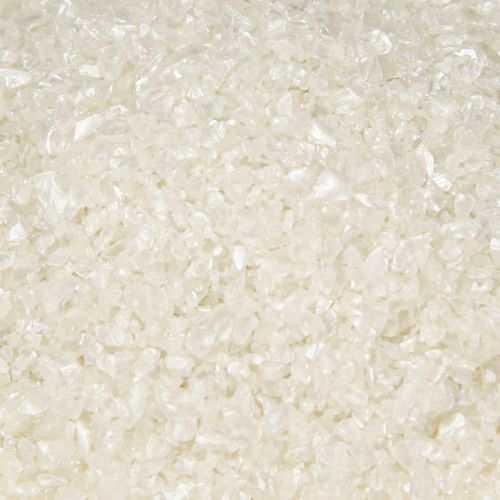 Article Granulés décoratifs, granulés de verre, sable décoratif 1–2 mm, nacre, 2 kg