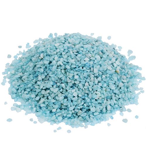 Article Granulés décoratifs pierres décoratives bleu clair 2mm - 3mm 2kg