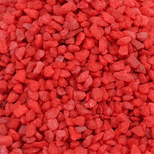 Article Granulés décoratifs pierres décoratives rouges 2mm - 3mm 2kg