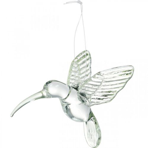Floristik24 Décoration colibri, décoration en verre, oiseau de paradis, pendentif en verre, décoration oiseau