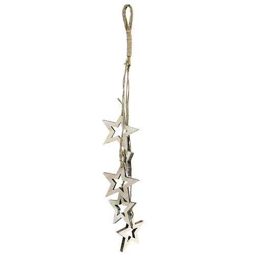 Floristik24 Décoration à accrocher star 50cm blanc lavé 1pc