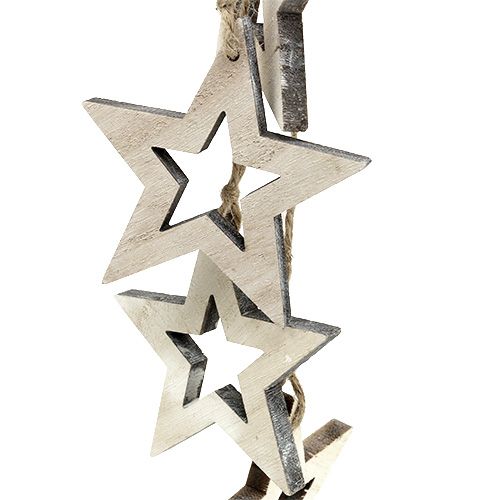 Floristik24 Décoration à accrocher star 50cm blanc lavé 1pc
