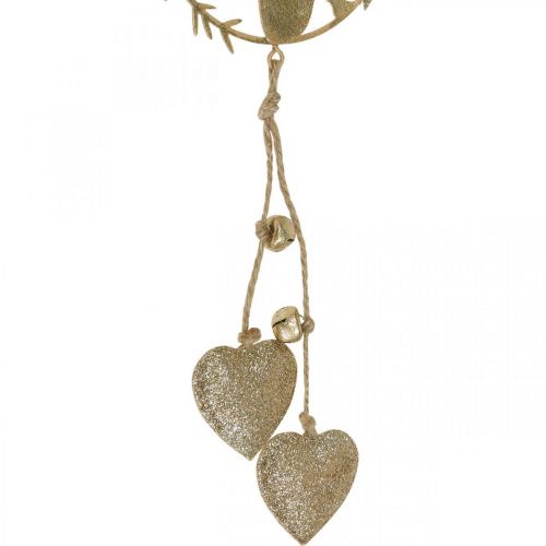Article Déco cintre fenêtre, couronne métal Avent, ange, renne Ø9cm lot de 3