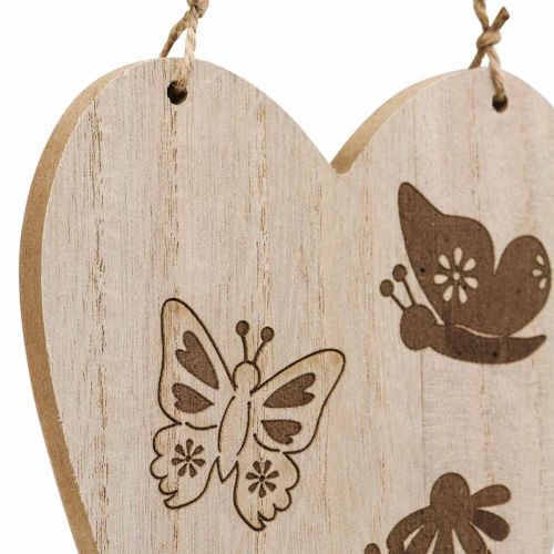 Article Cintre déco bois déco coeur papillon déco 13.5x20cm 6pcs