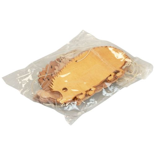 Floristik24 Cintre décoratif en bois décoration hérisson marron naturel orange 12x10cm 12 pcs