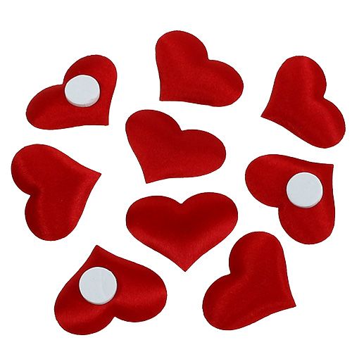 Coeurs déco rouge 27mm x 32mm 100p
