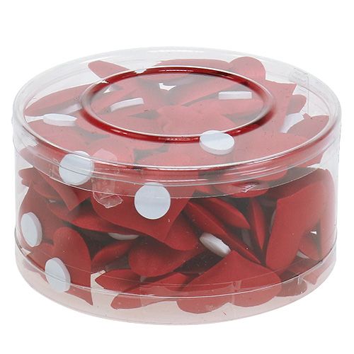 Floristik24 Coeurs déco rouge 27mm x 32mm 100p