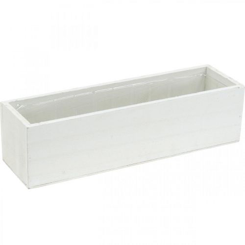Article Boîte décorative pour plantation, jardinière, jardinière, décoration bois L32cm