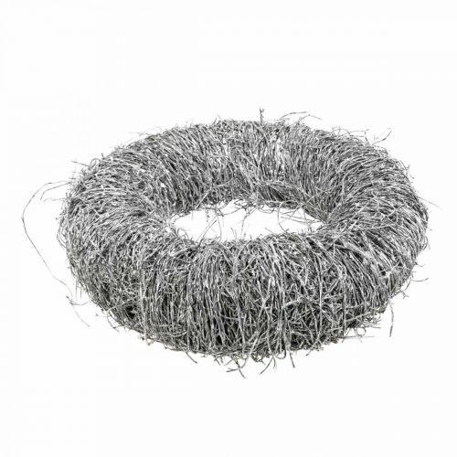 Floristik24 Couronne déco nature, couronne de vigne, couronne naturelle Ø35cm blanc
