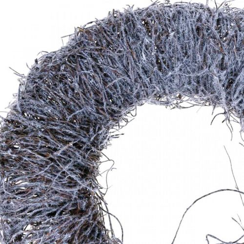 Couronne déco nature, couronne de vigne, couronne naturelle Ø35cm neigée