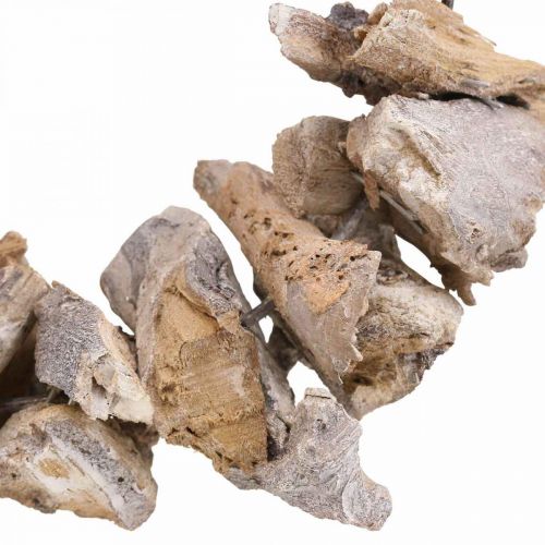 Floristik24 Couronne déco couronne naturelle racine bois déco nature blanc Ø35cm