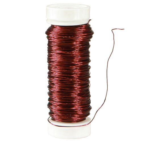 Article Fil Décoratif Email Ø0.30mm 30g/50m Bordeaux