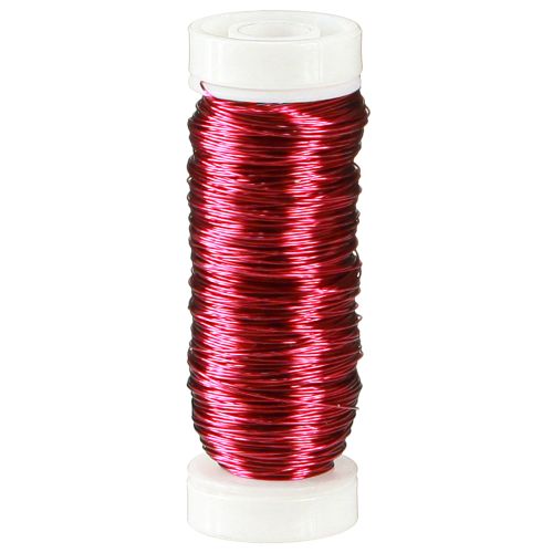 Floristik24 Fil émaillé décoratif Ø0,30mm 30g/50m rose