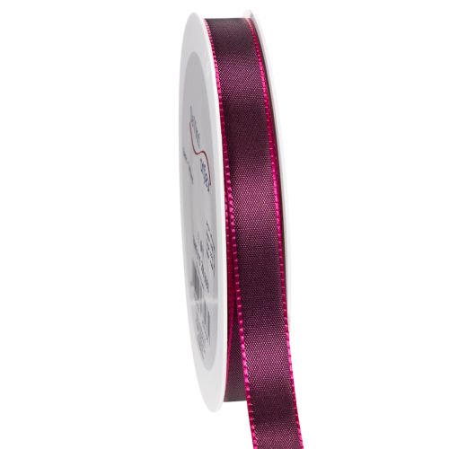 Ruban étroit en taffetas 15 mm 50 m couleur Berry pour décorations créatives acheter | Floristik24.fr