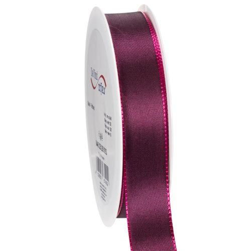 Article Ruban satin violet brillant 25 mm 50 m